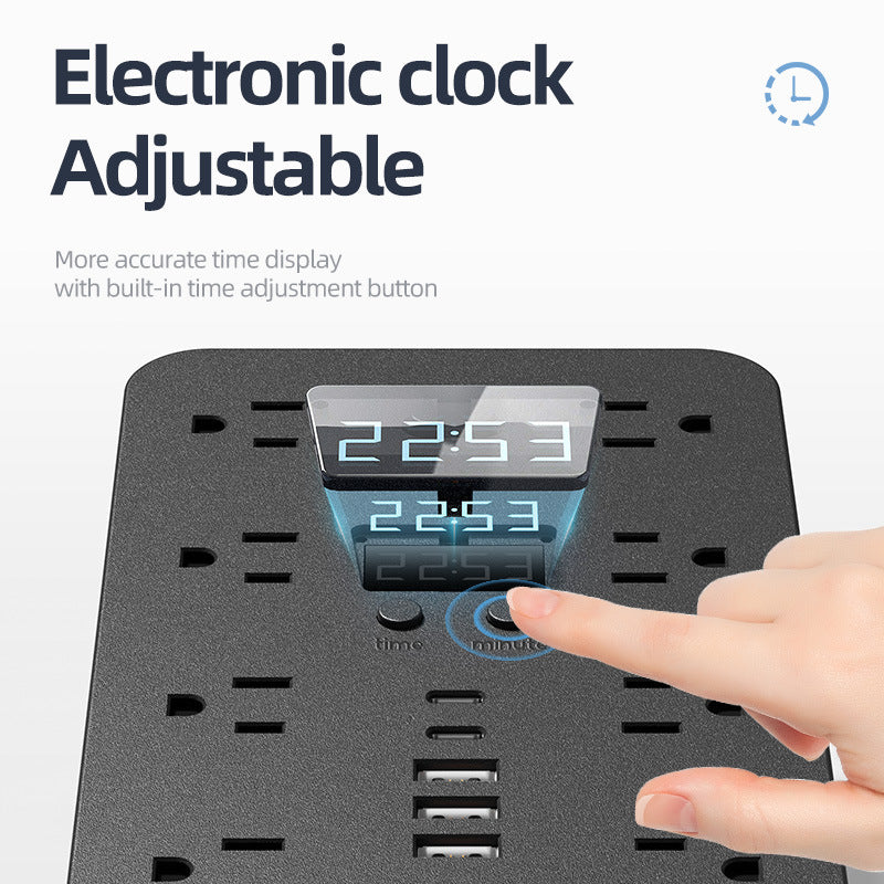 American Standard Power Strip Household Patch Board 16AC 3usb2type-C Patch Board
