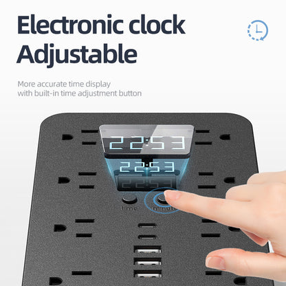 American Standard Power Strip Household Patch Board 16AC 3usb2type-C Patch Board